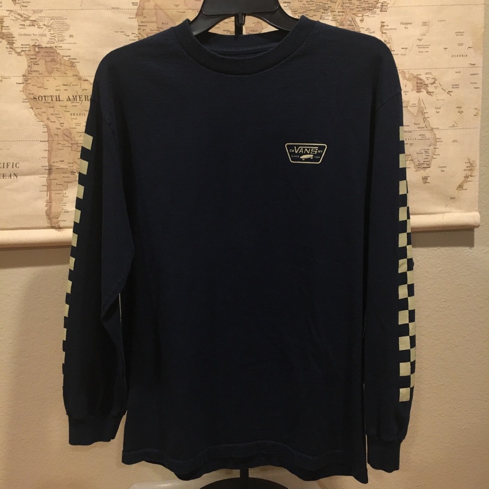 VANS MEDIUM LONG SLEEVE CHECKERED OFF THE WALL
